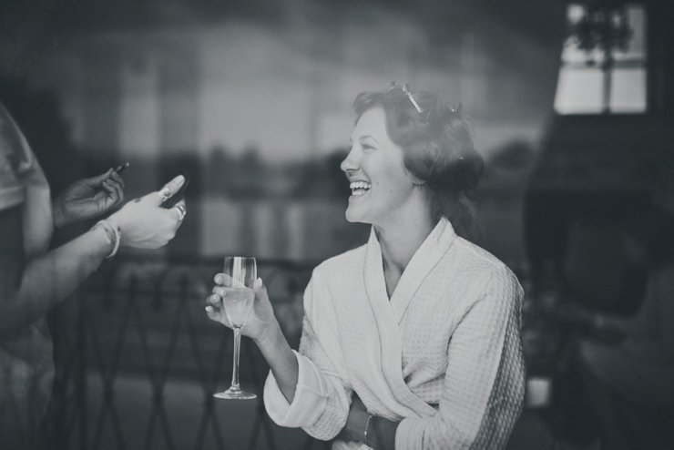 bride getting ready at Rockbeare Manor wedding Devon