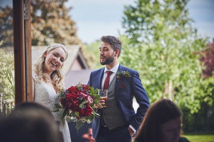 Wedding photography at The Corn Barn devon
