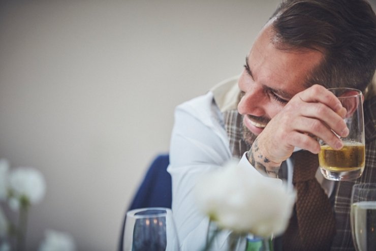 photography of speeches at Rockbeare Manor wedding Devon